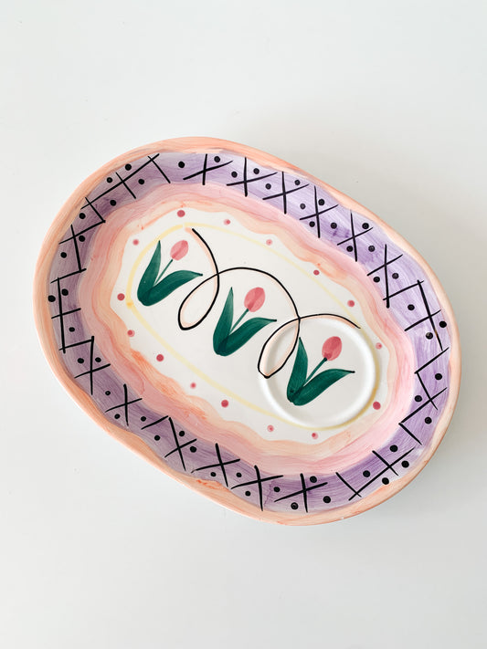 Vintage Ashley Tulip Ceramic Tray
