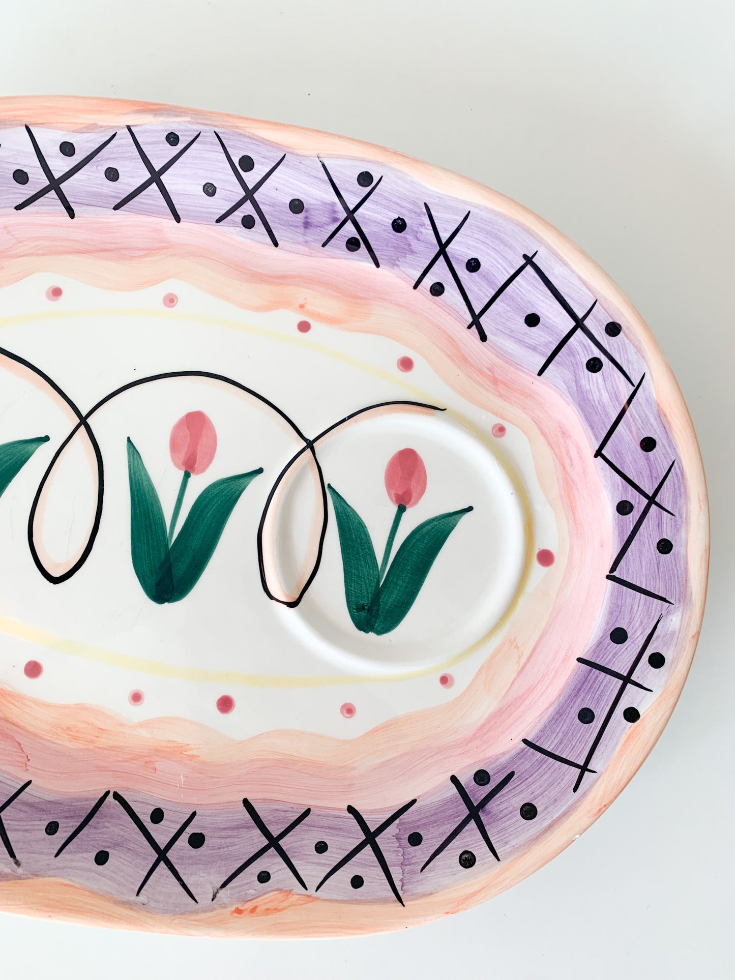 Vintage Ashley Tulip Ceramic Tray