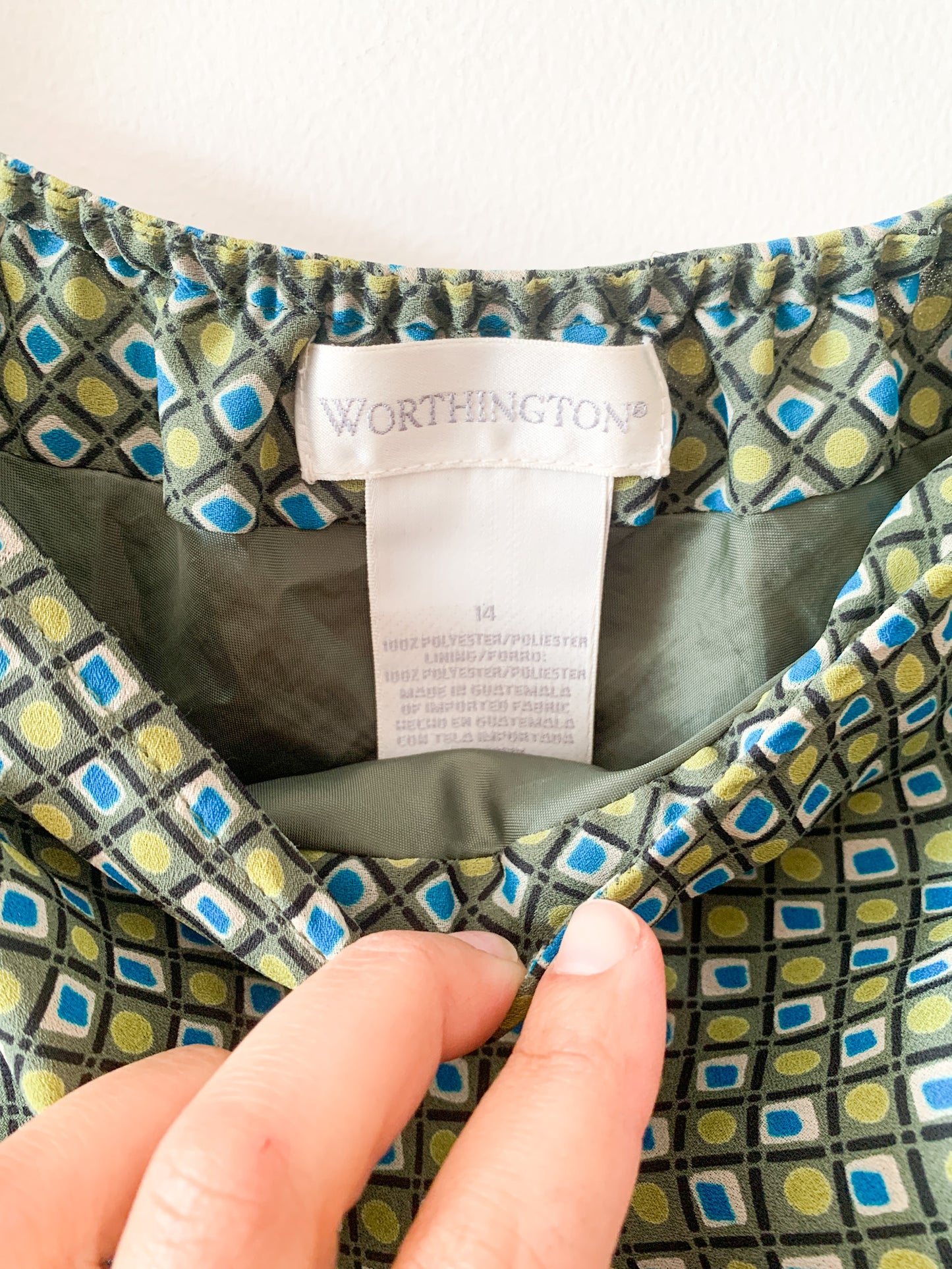 90s Miranda Geometric Grid Skirt
