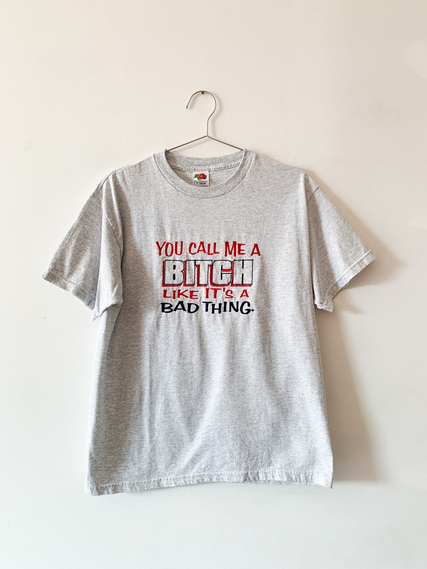 80s "Call me a B*tch" Embroidered Tee