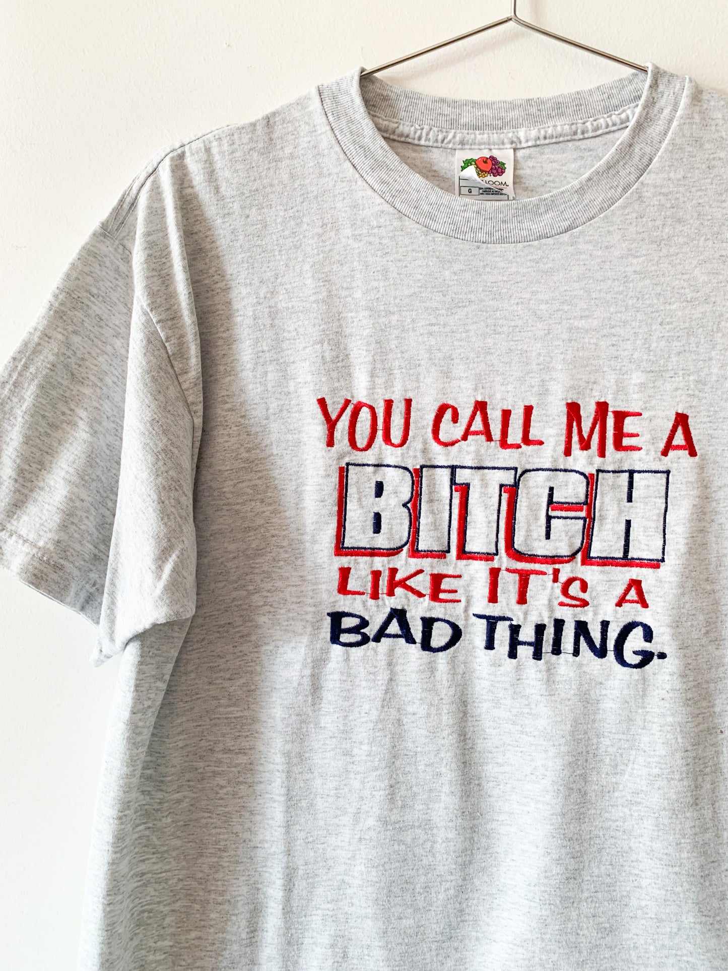 80s "Call me a B*tch" Embroidered Tee