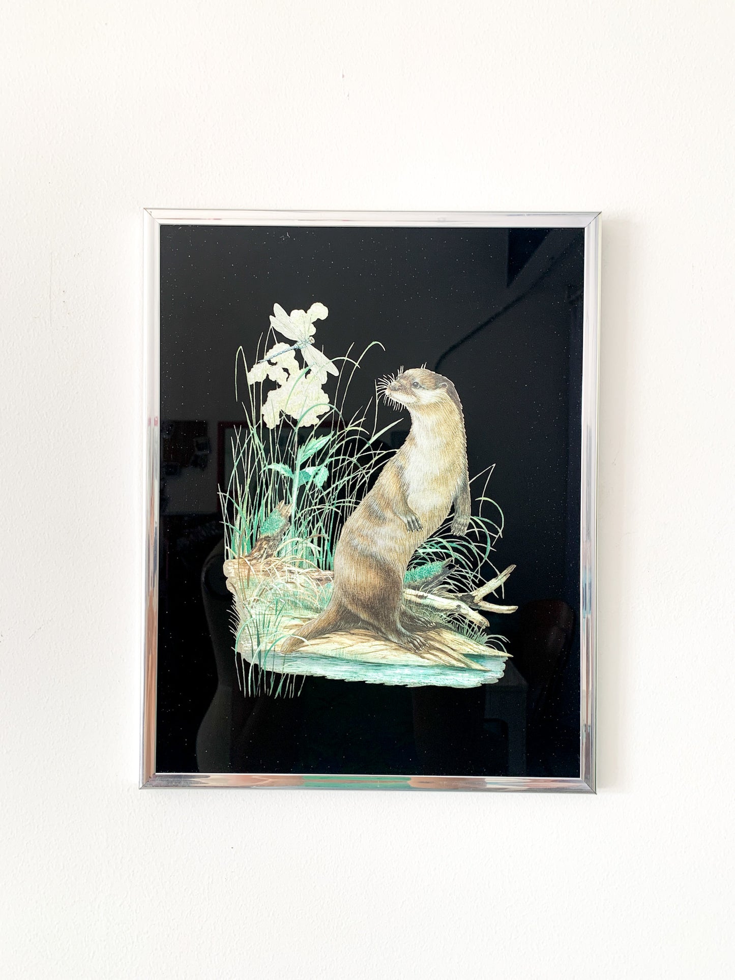 Happy Otter Holographic Frame