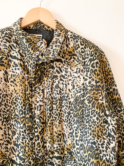 80s Clio Leopard Silk Jacket