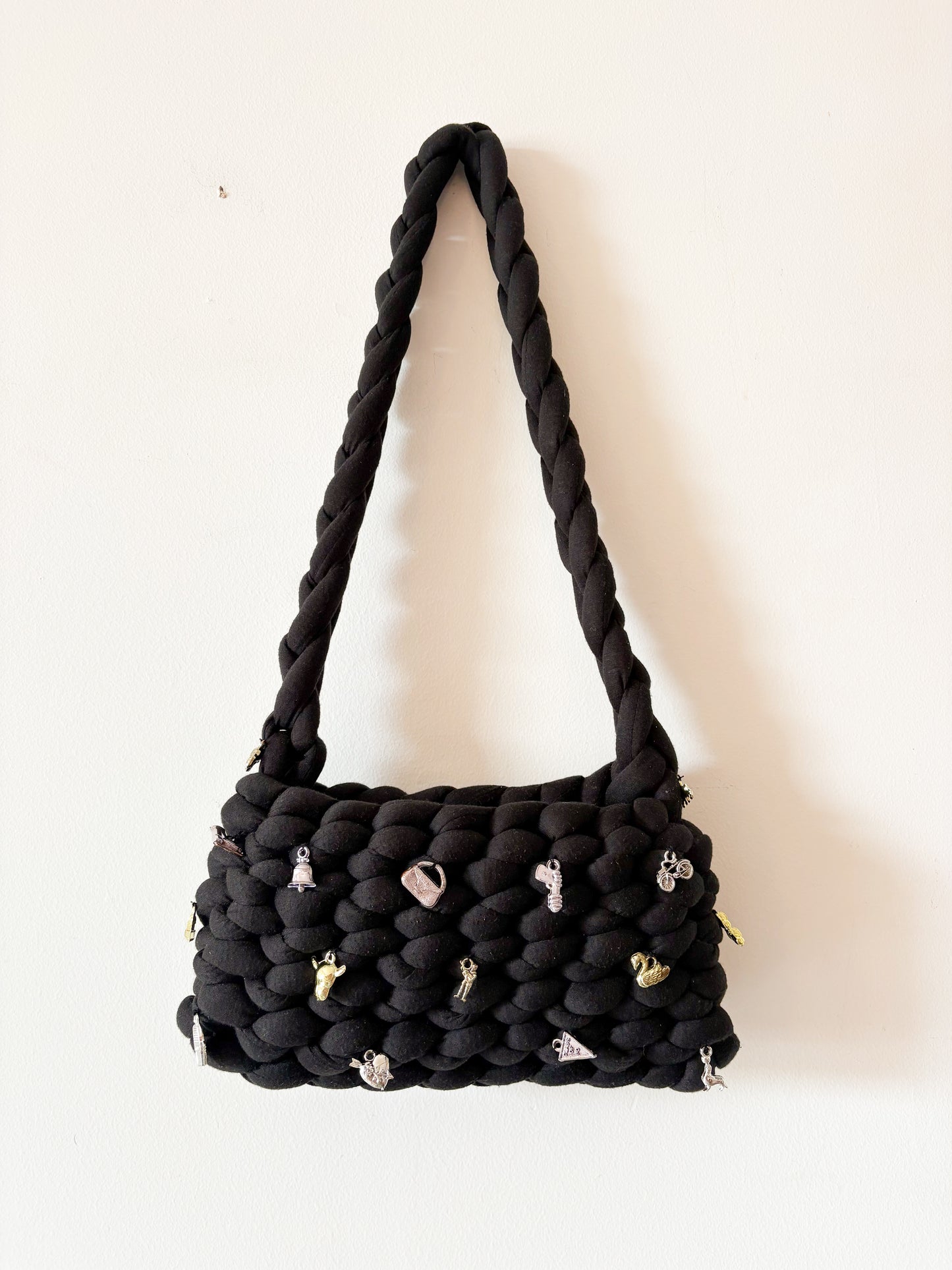 Reworked Woven Charm Bag