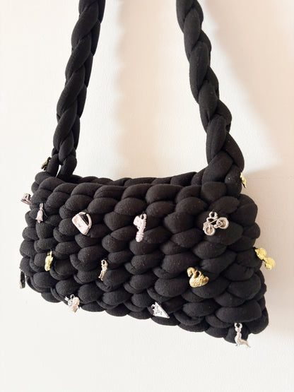 Reworked Woven Charm Bag