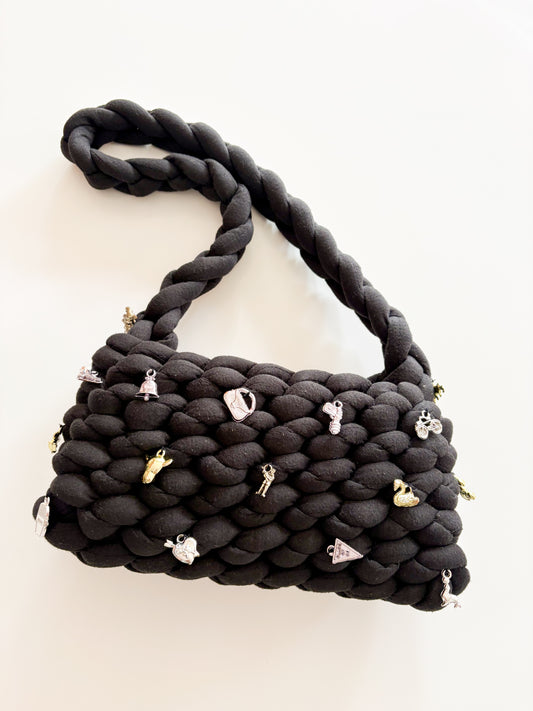 Reworked Woven Charm Bag