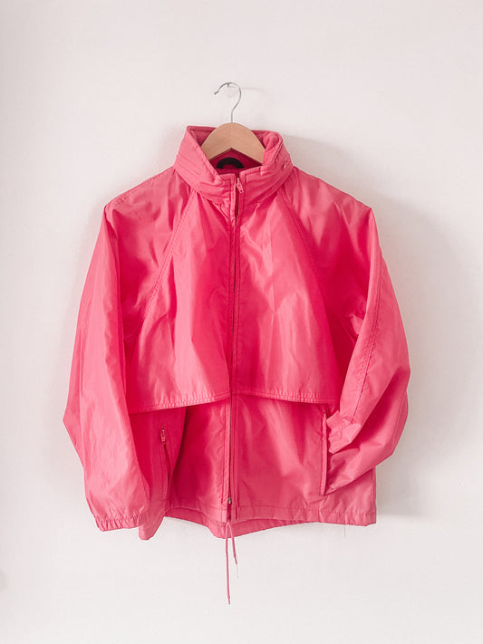 1980s Hot Pink Eddie Bauer Windbreaker