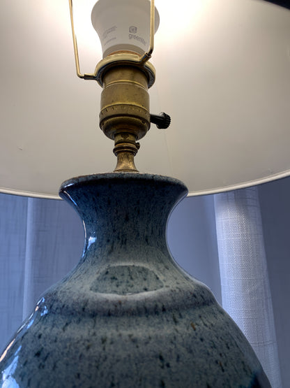 Vintage Blue Ceramic Lamp