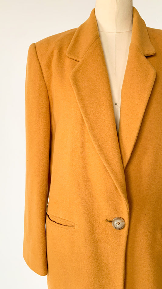 80s Mustard Wool blend Blazer Jacket