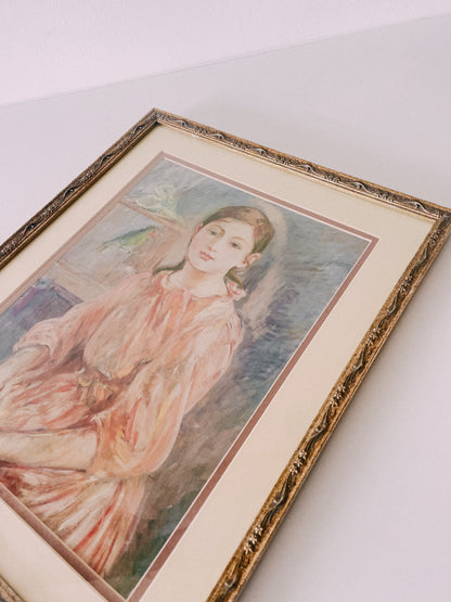 Morisot's "The Artist's Daughter with a Parakeet" Print