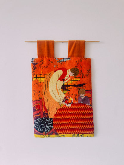 1974 Vogue Cross-Stitch Wall Hanging