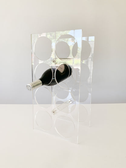 Vintage Acrylic Wine Rack