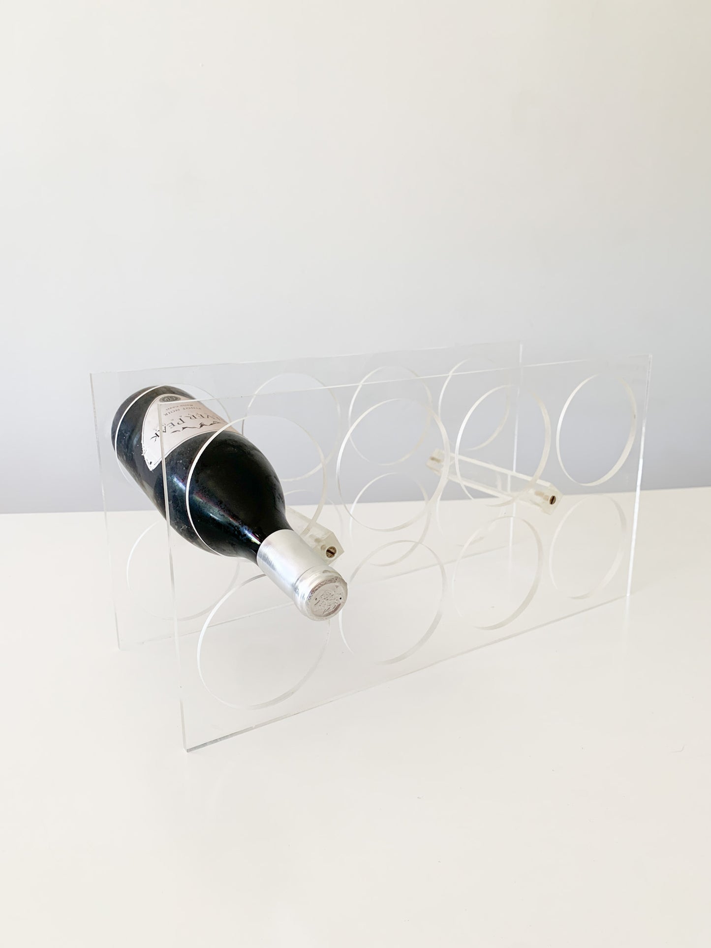 Vintage Acrylic Wine Rack