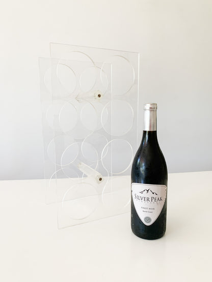 Vintage Acrylic Wine Rack