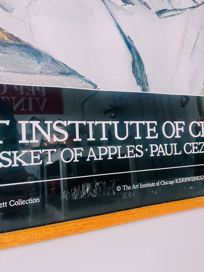 1980s Paul Cezanne: The Art Institute of Chicago "The Basket of Apples" Collotype Poster