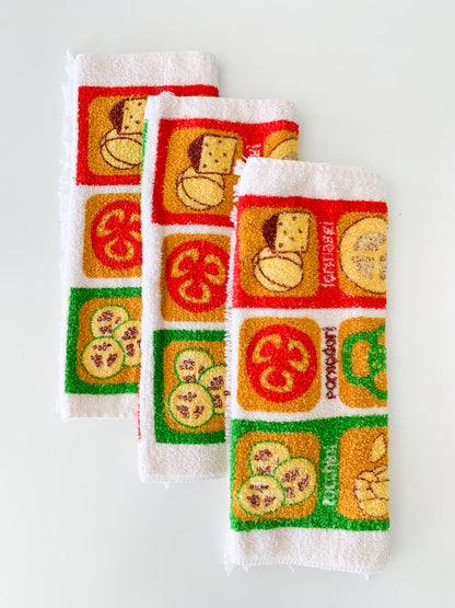 The Italian Kitchen Hand Towels, set of 3.