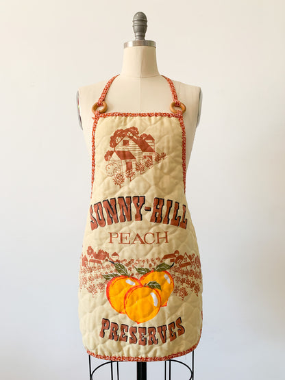 Sunny Hill Peach Quilted Apron