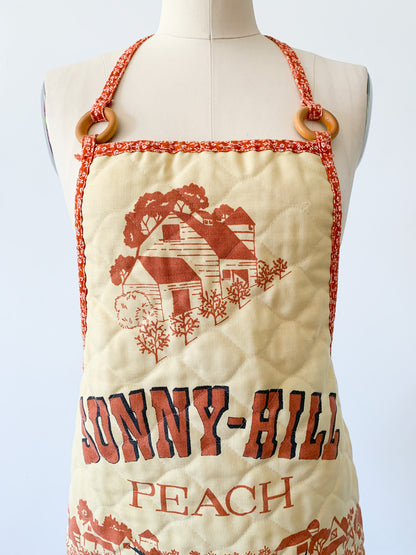 Sunny Hill Peach Quilted Apron