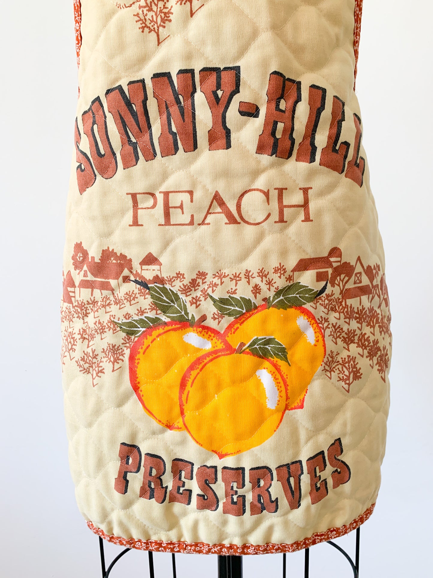 Sunny Hill Peach Quilted Apron