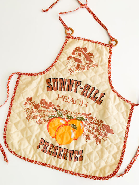 Sunny Hill Peach Quilted Apron