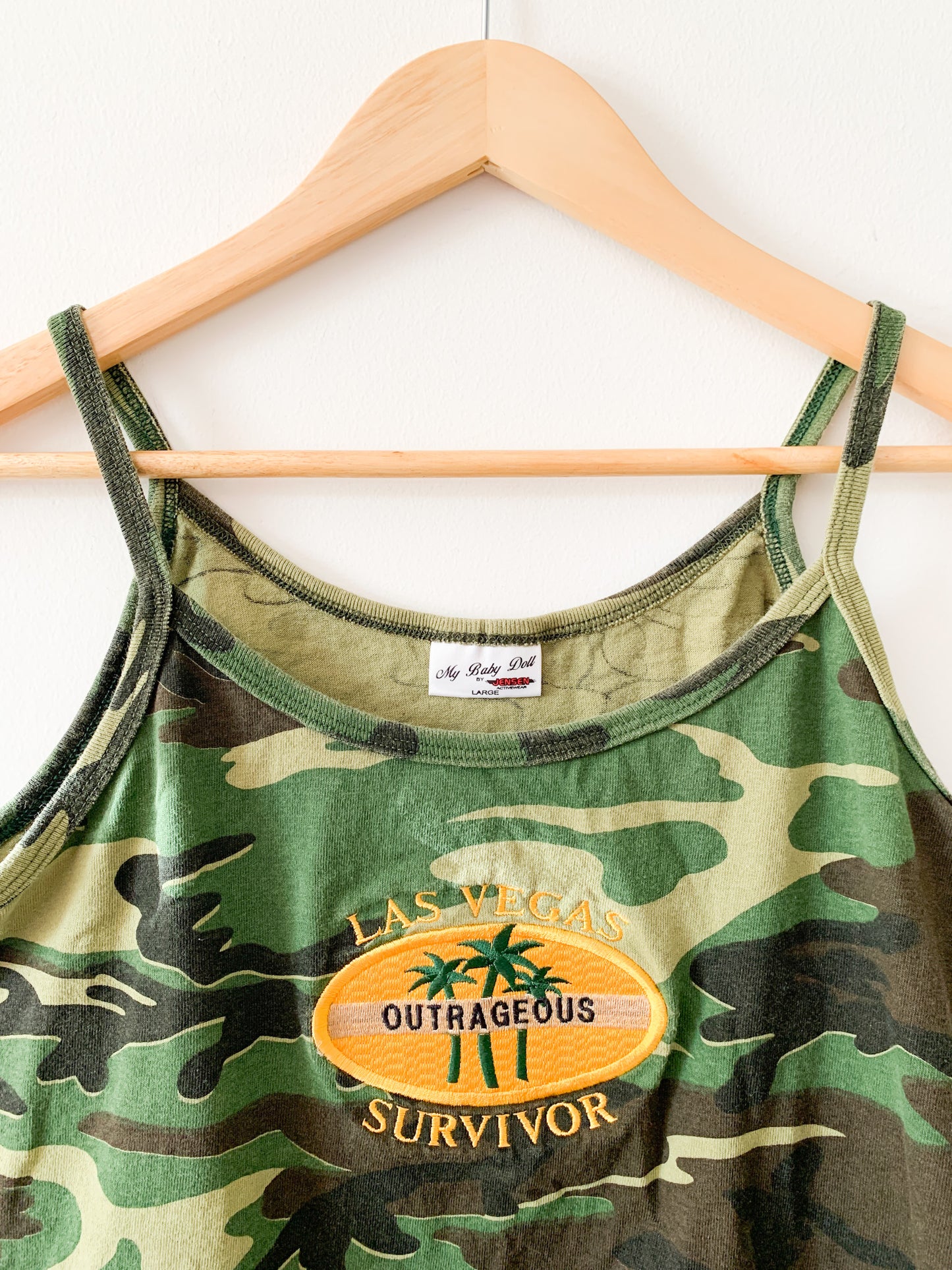 Y2k Las Vegas Survivor Camo Tank Top