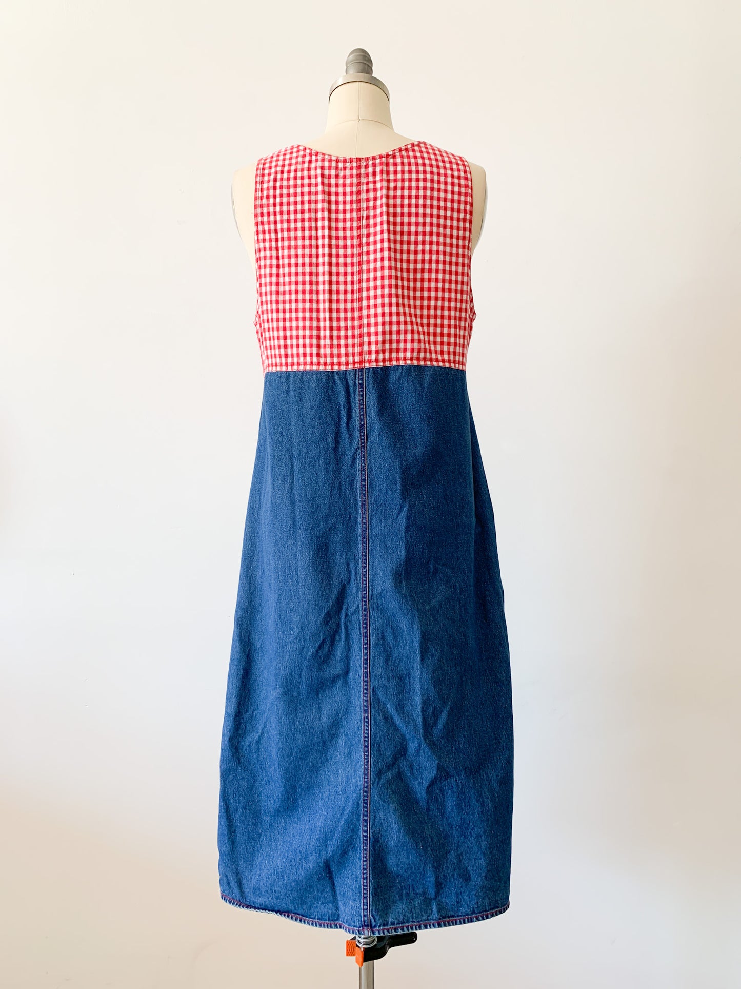 Cherry Picnic Denim Dress