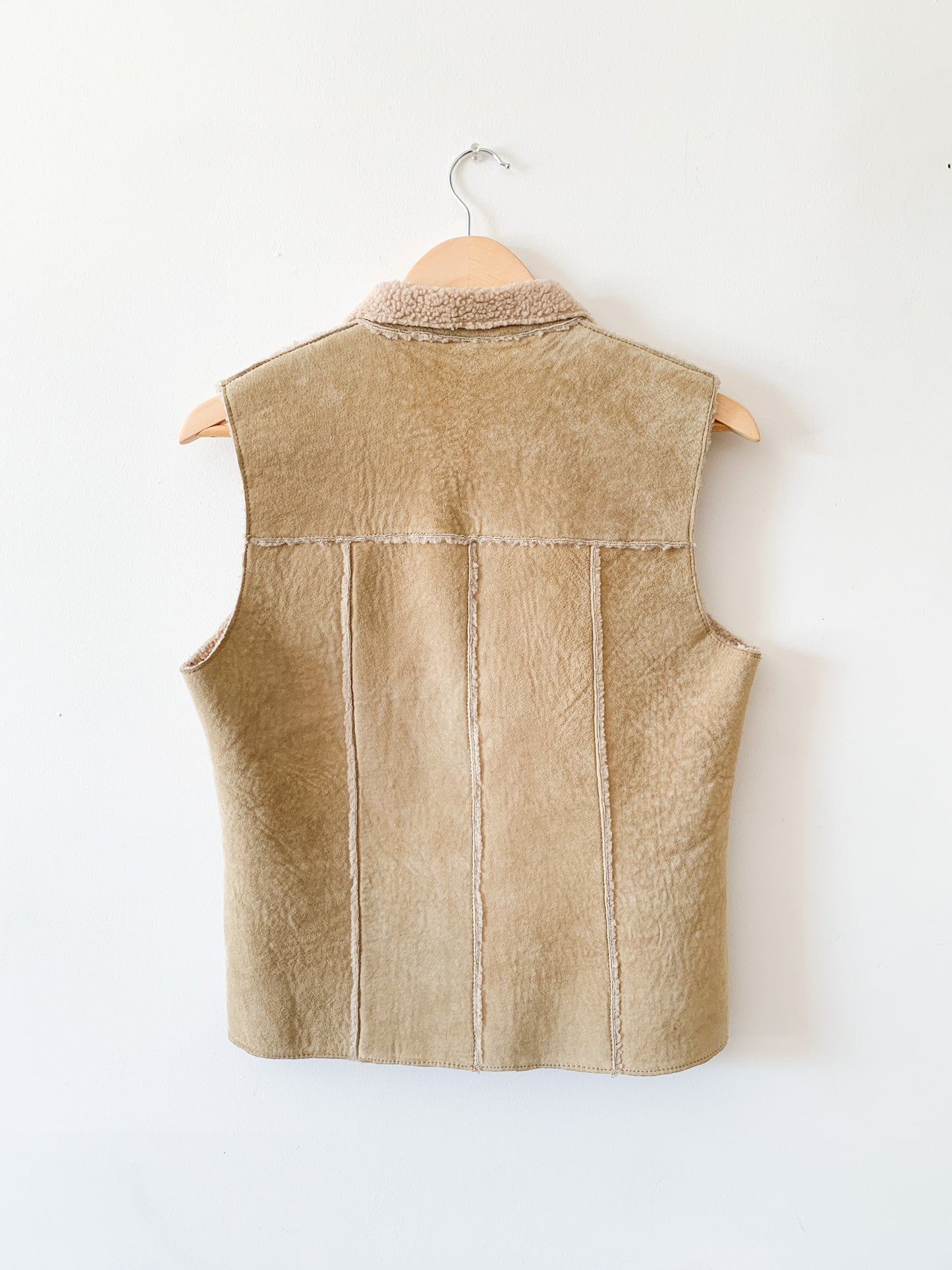 Express Tan Sherpa Vest