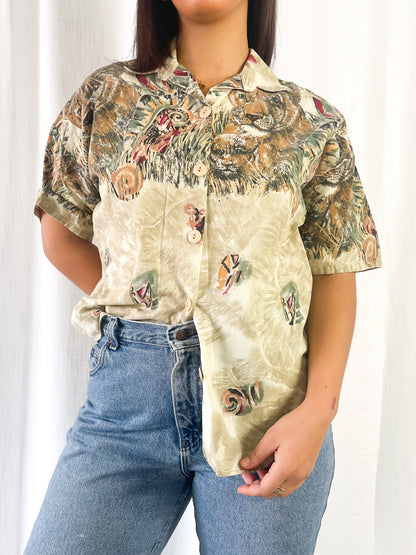 80s Lion Cub Graphic Top