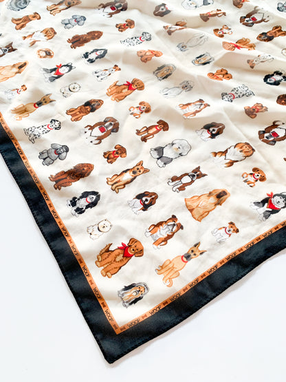 Woof! Vintage Dog Scarf