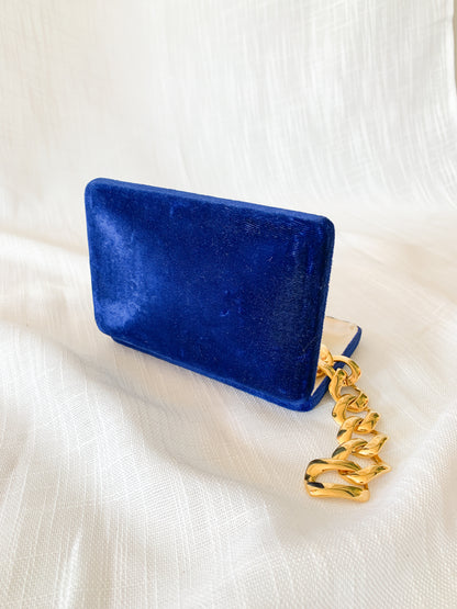 Royal Blue Velvet Jewelry Box