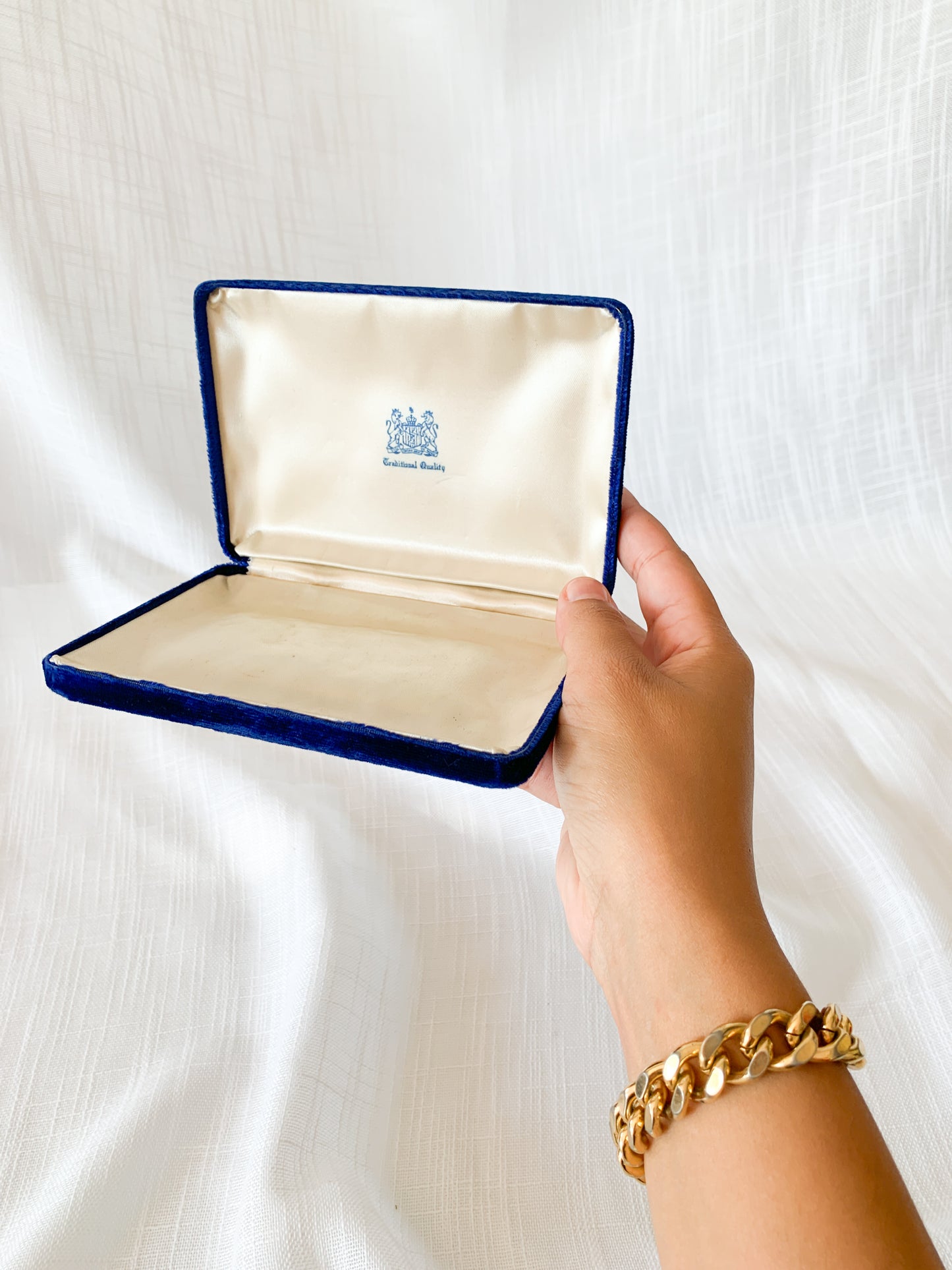 Royal Blue Velvet Jewelry Box