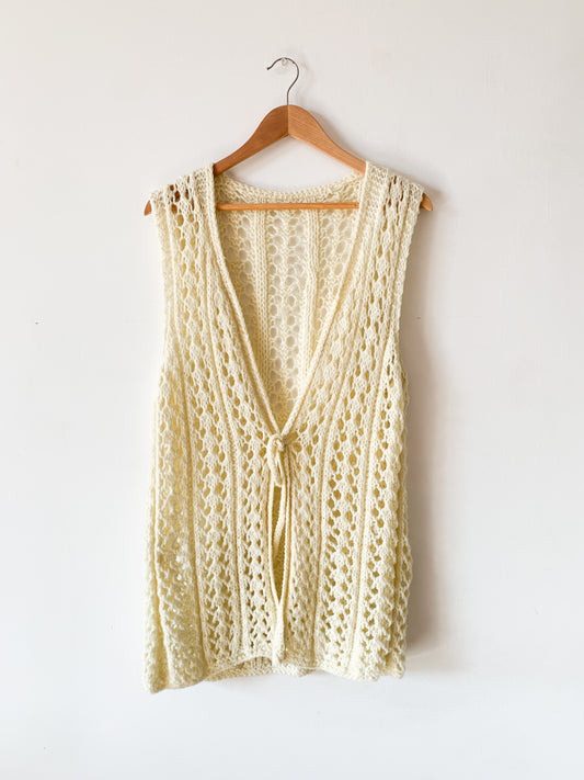 Vintage Handmade Crochet Vest