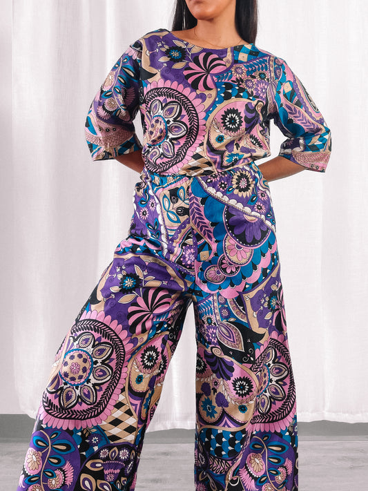 1960s Psychedelic Tunic & Pants Set