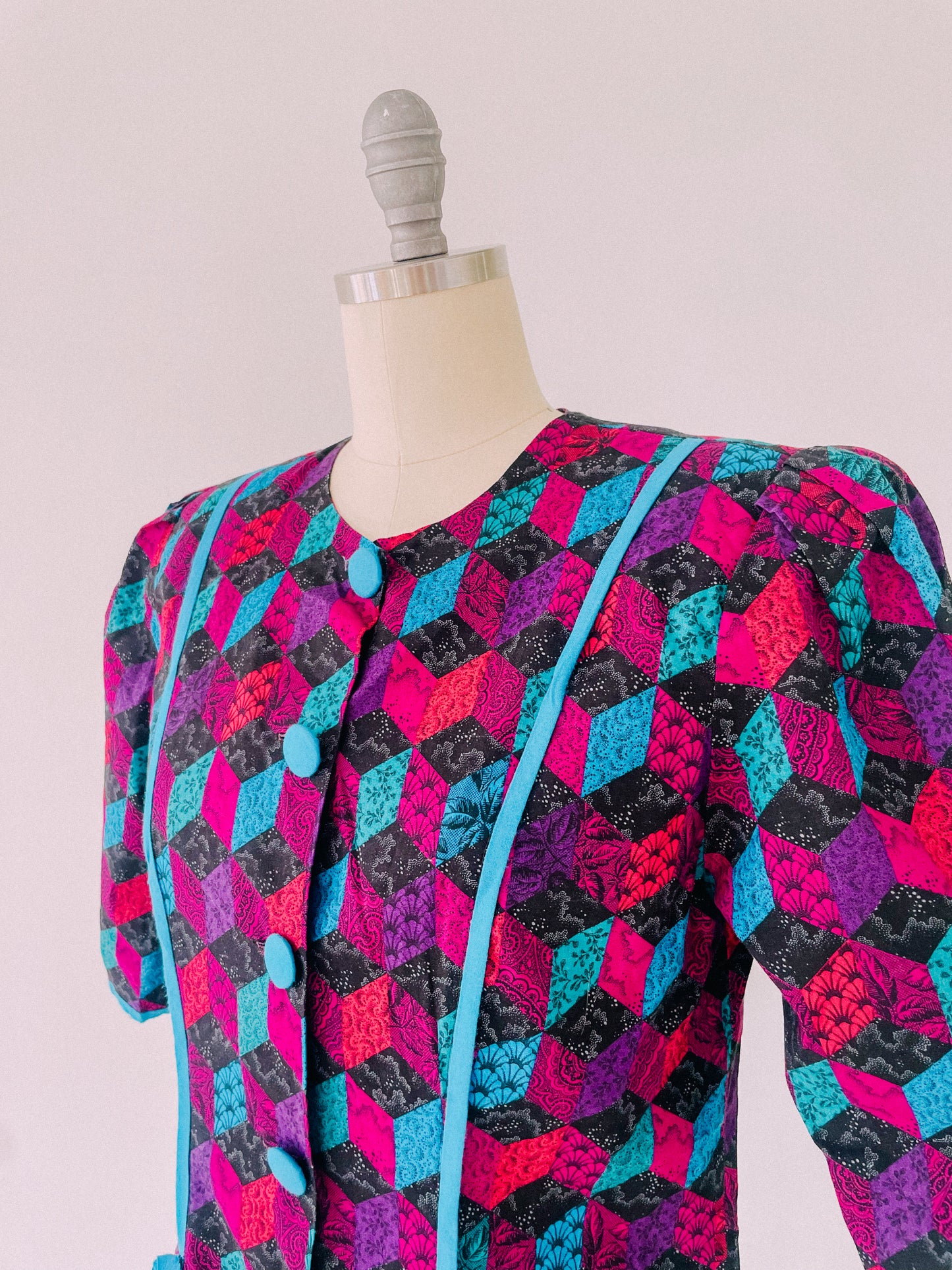 1980s Mystic Rhombus Blouse