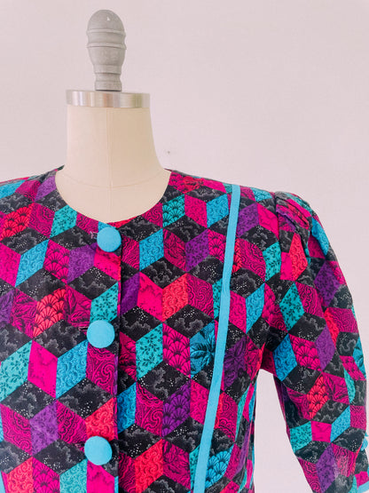 1980s Mystic Rhombus Blouse