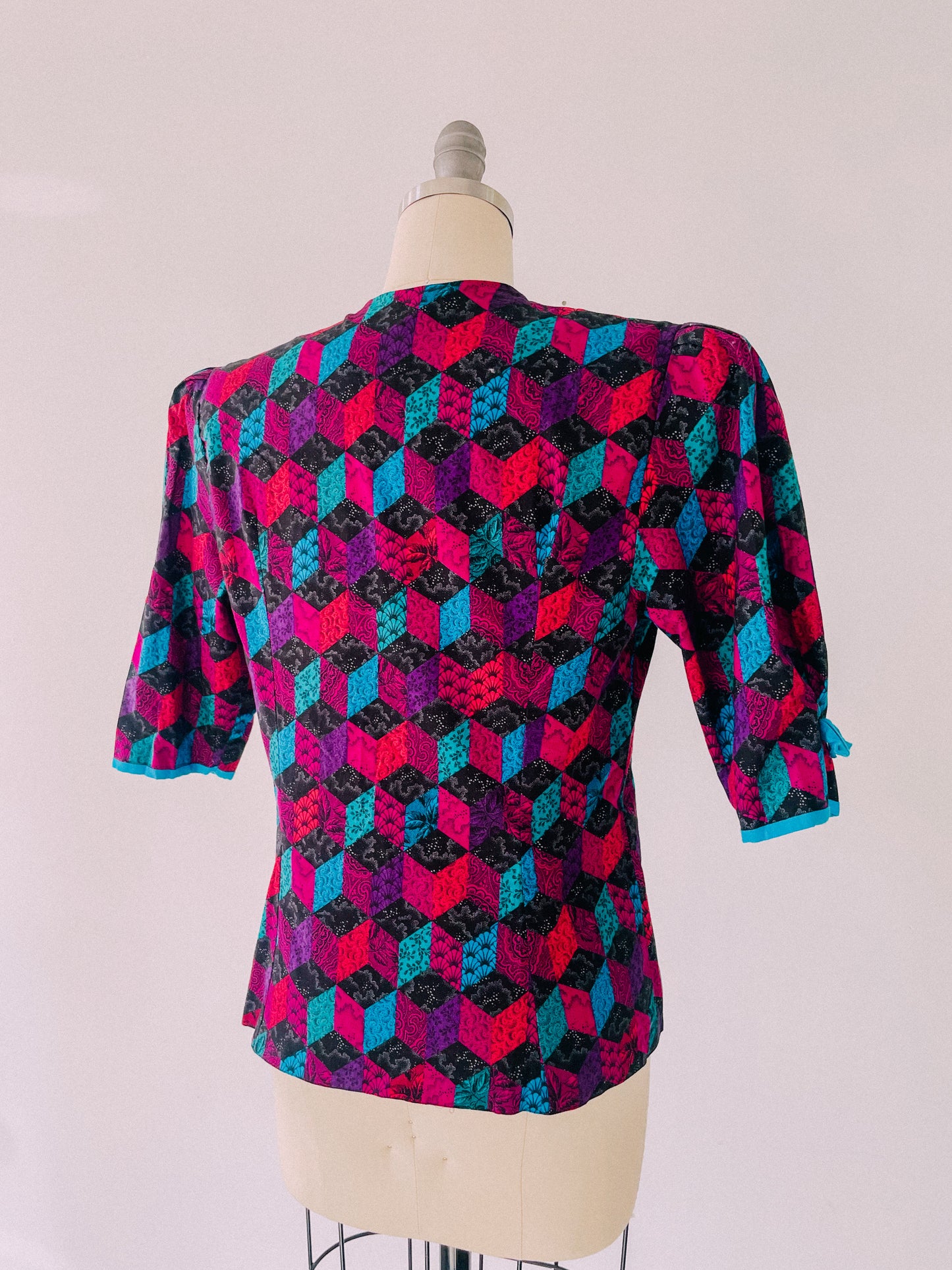 1980s Mystic Rhombus Blouse