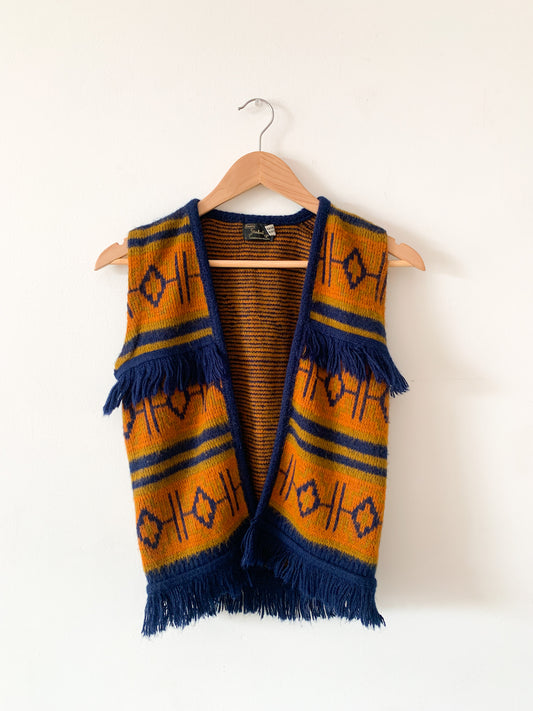 1970s Student Fringe Vest