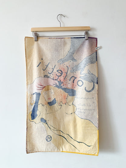 Vintage "Confetti" French Tea Towel