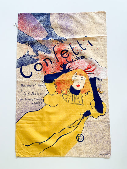 Vintage "Confetti" French Tea Towel