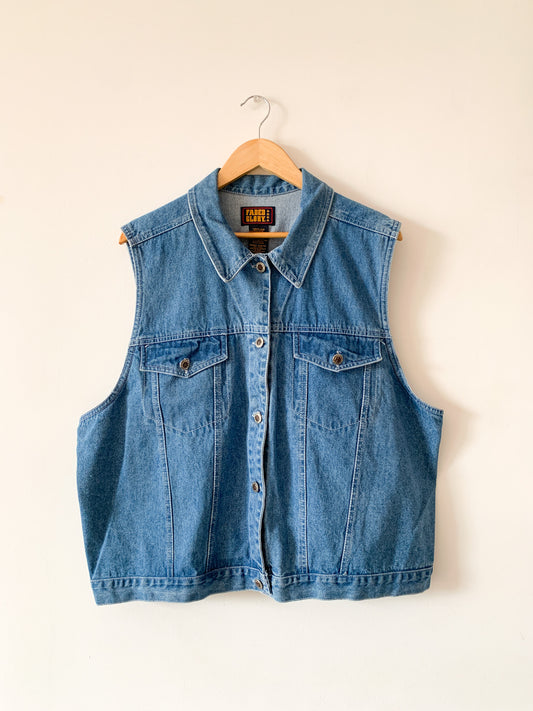 1980s Faded Glory Denim Vest