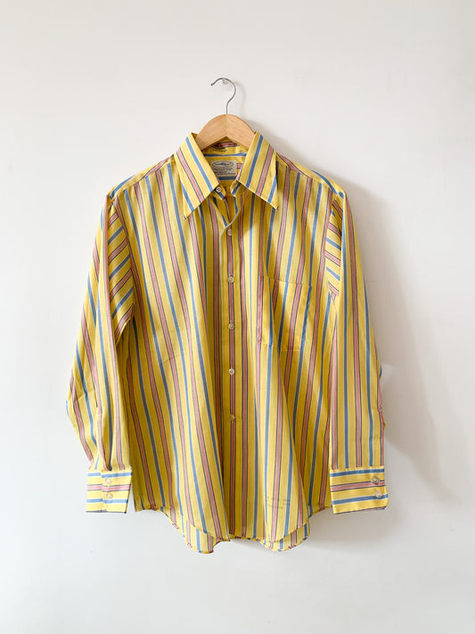 1970s Yellow Striped Top