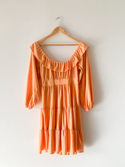 Creamsicle Tiered Ruffle Dress