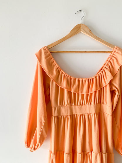 Creamsicle Tiered Ruffle Dress