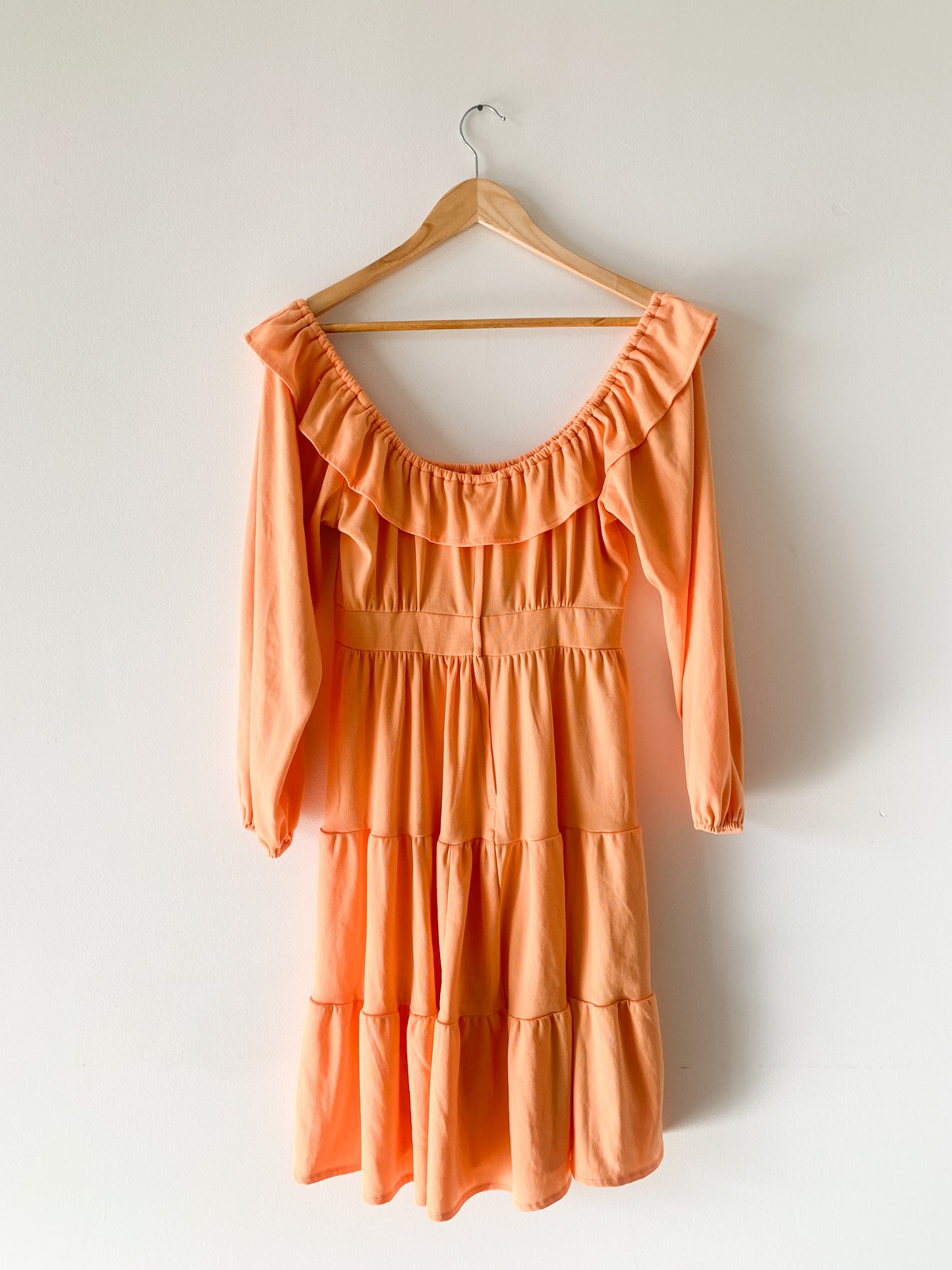 Creamsicle Tiered Ruffle Dress