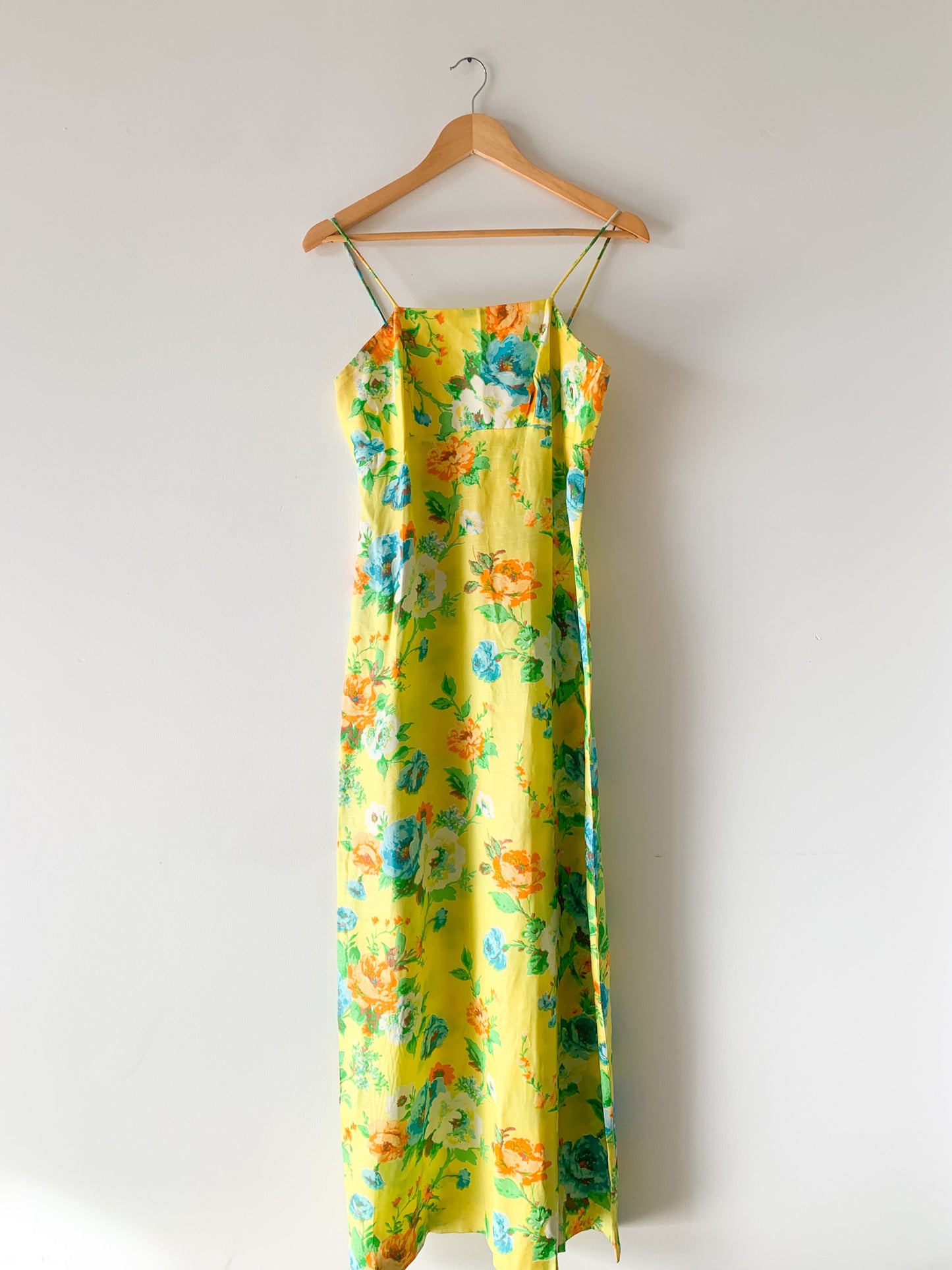 Yellow Floral Maxi Dress