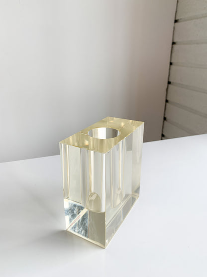 Vintage Lucite Stem Vase