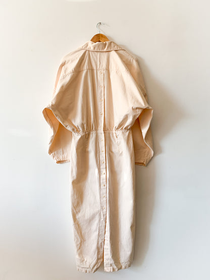 80s Powder Peach Cargo Dress