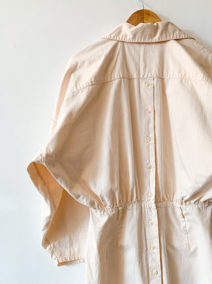 80s Powder Peach Cargo Dress