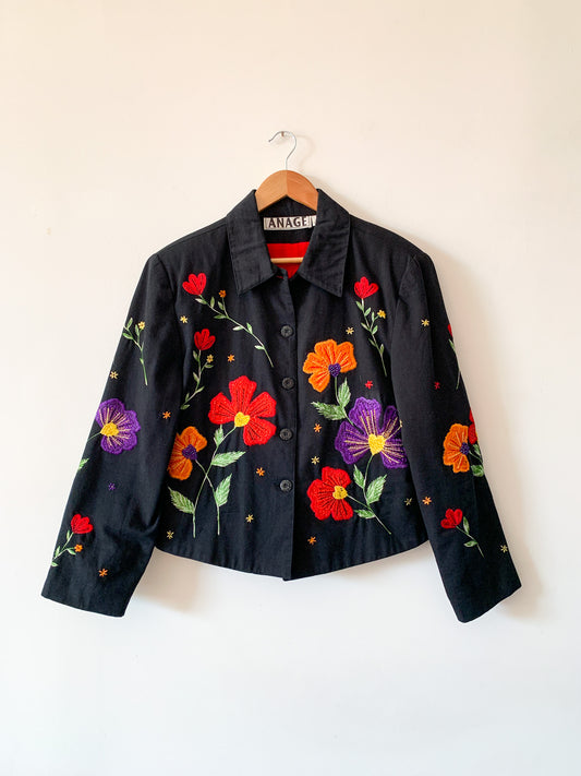 Vintage Floral Embellished Jacket