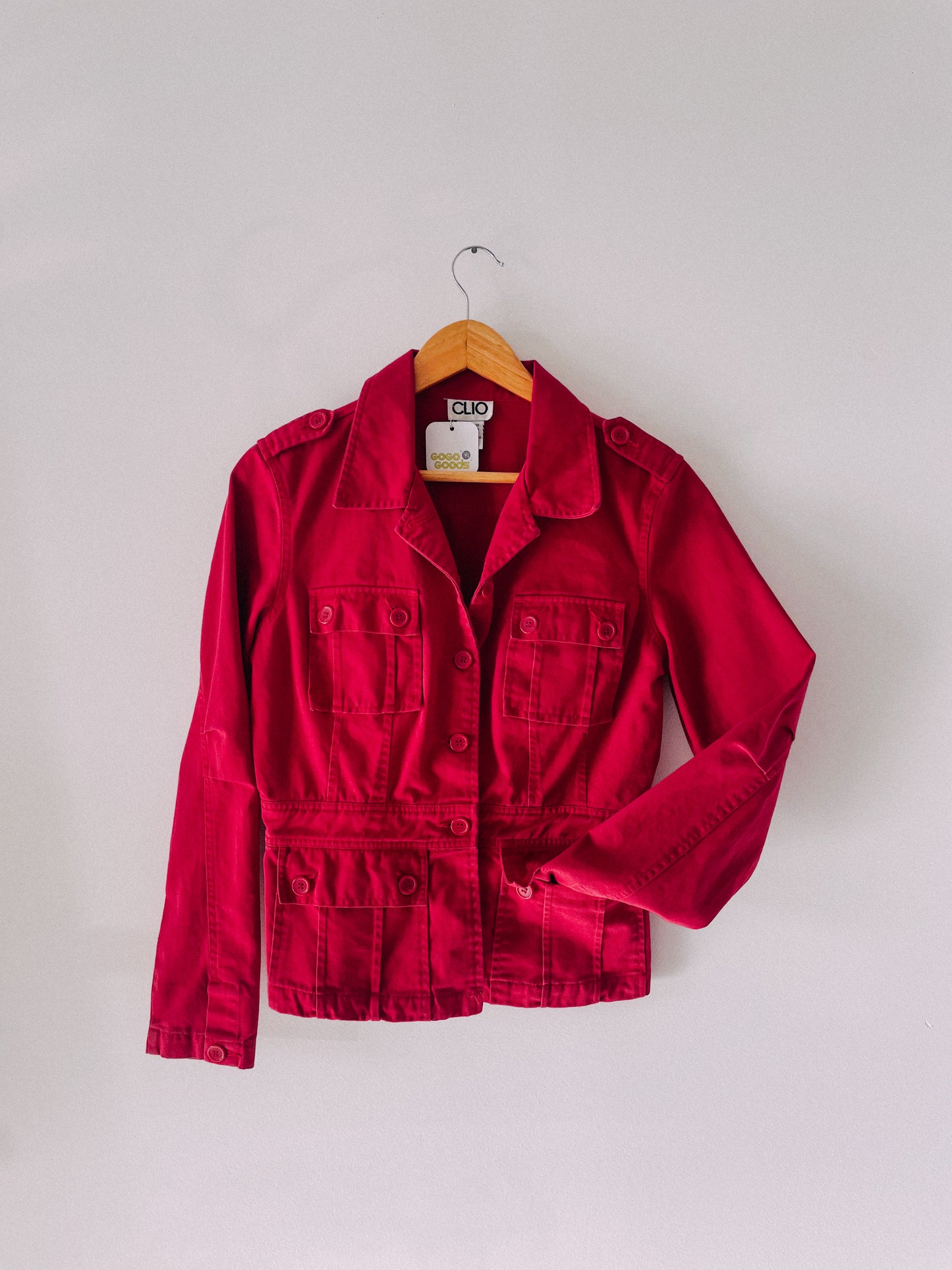 1990s Red Safari Jacket